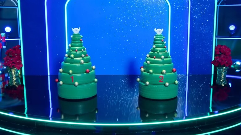Christmas trees from "Is It Cake? Holiday" Season 2