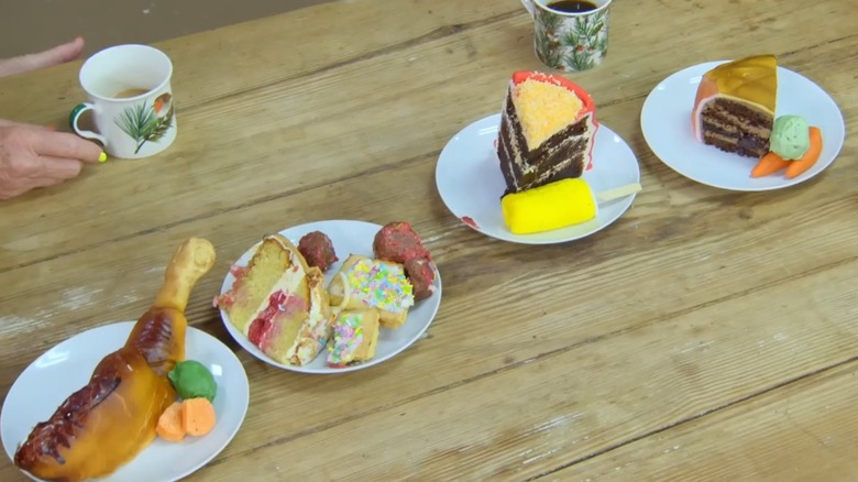 Image of desserts created during "The Great British Baking Show: Holidays" Season 4