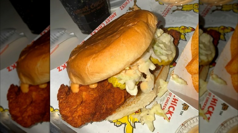 Chicken sandwich from Angry Chickz
