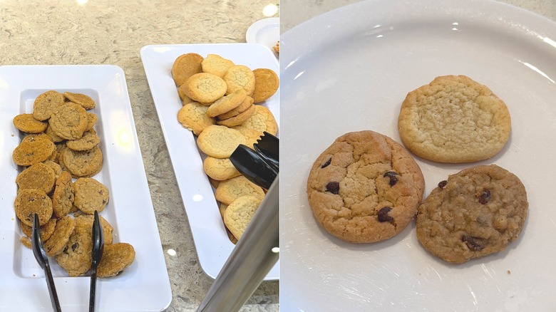 Various cookie platters at Golden Corral