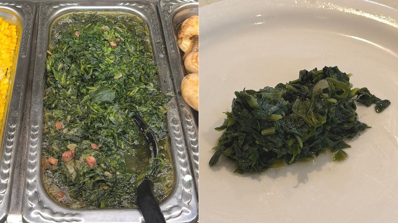 Collard greens from Golden Corral