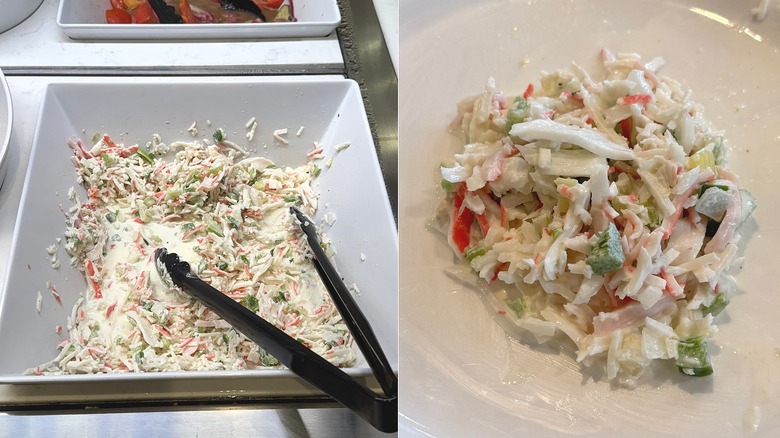 Seafood salad from the Golden Corral