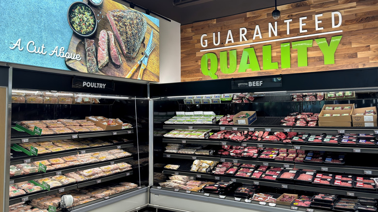 Meat department in Aldi