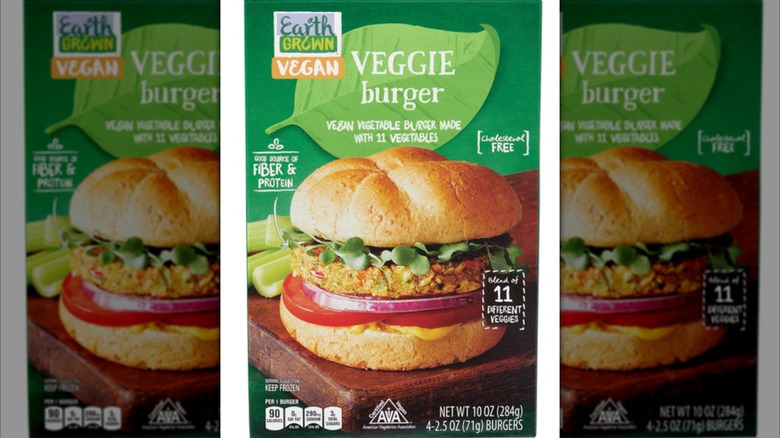 Earth Grown Veggie Burger packaging
