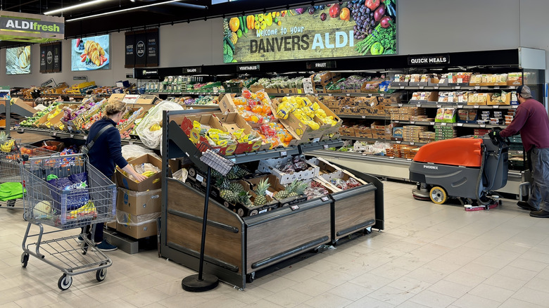 Produce section of an Aldi
