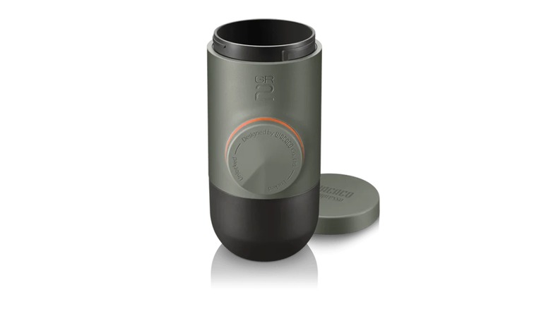 Minipresso on white background