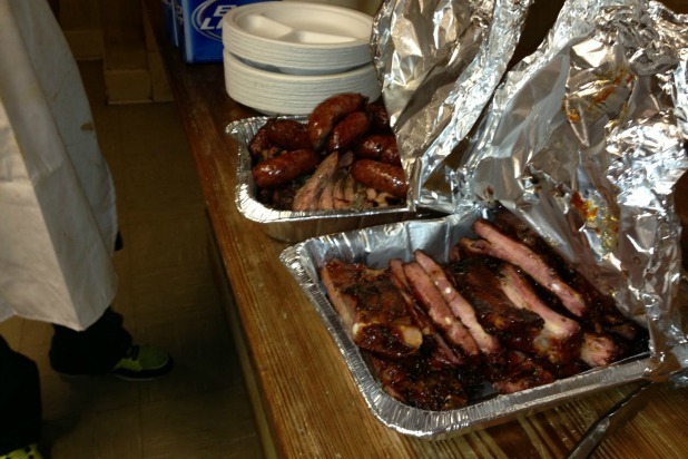 A Counter of Food at Smitty's!