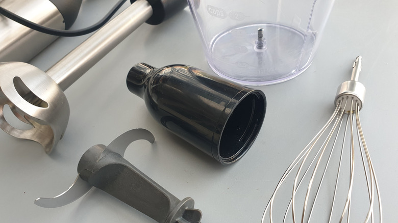 Attachments for an immersion blender
