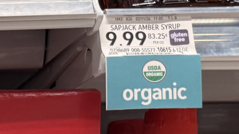 Unit pricing on an item's shelf sticker