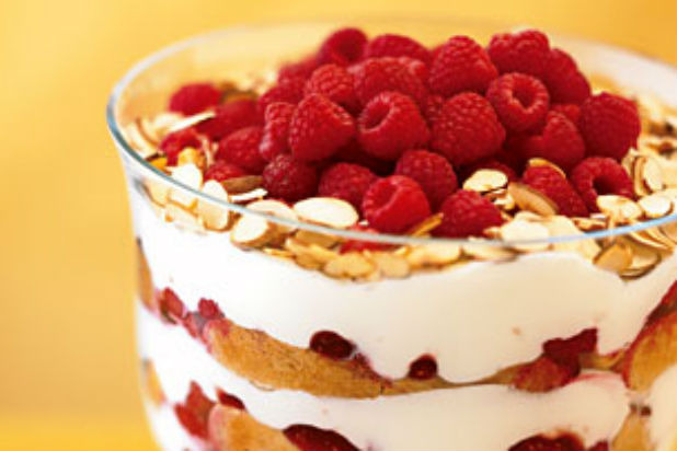 Raspberry, White Chocolate, and Almond Trifle Recipe