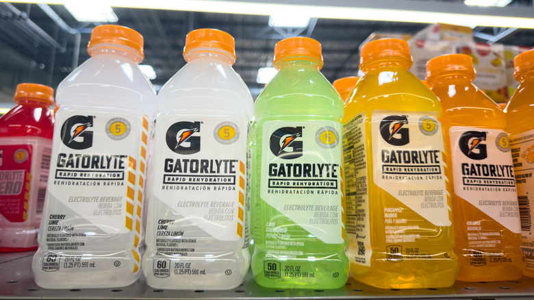 Bottles of Gatorlyte in different flavors
