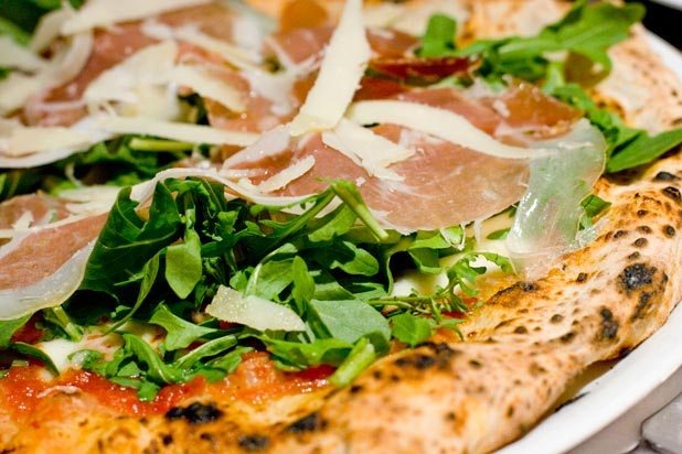 #11 Kesté, New York, N.Y. Kesté, N.Y. (Kesté; Tomato Sauce, Buffalo Mozzarella, Prosciutto di Parma, Arugula, and Gran Cru Olive Oil)