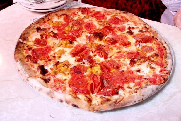 #14	John's Pizzeria, New York, N.Y. (Bruschetta: Mozzarella, Diced Roma Tomatoes Marinated in Olive Oil, Fresh Garlic, Basil, No Tomato Sauce)