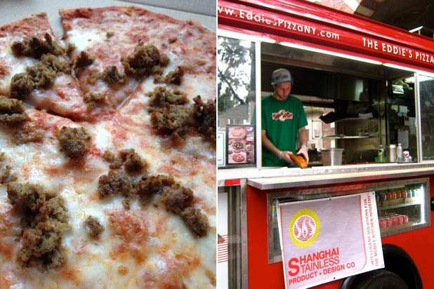 #33	Eddie's, New Hyde Park, N.Y. (Eddie's Special: Sausage, Meatball, Pepperoni, Pepper, Mushroom, Onion)