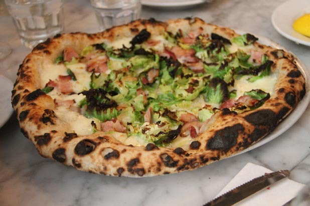 #6 Motorino, New York, N.Y. (Brussels Sprout: Fior di Latte, Garlic, Pecorino, Smoked Pancetta, Olive Oil)