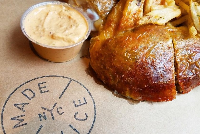 Whole Roasted Chicken With Lemon Parmesan Stuffing