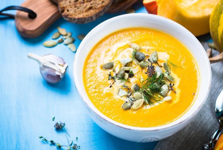 Carrot, Pumpkin and Ginger Soup