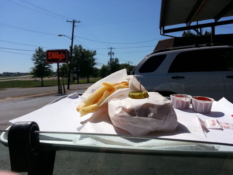 Go to a drive-in restaurant