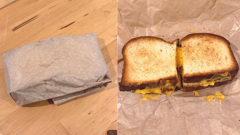 Panera's grilled cheese sandwich