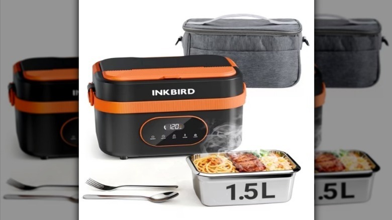 Inkbird cordless electric lunch box set on white background