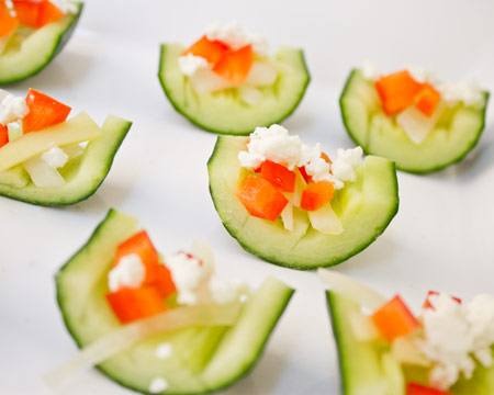 Pickled Onion and Cucumber Appetizer
