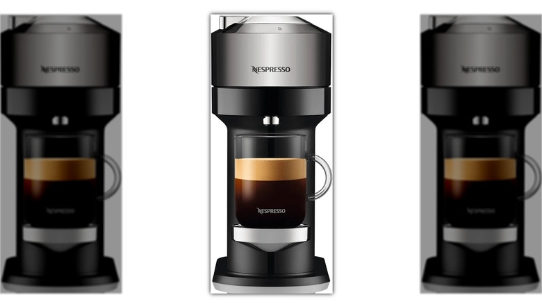 Nespresso Vertuo Next with a poured cup of coffee