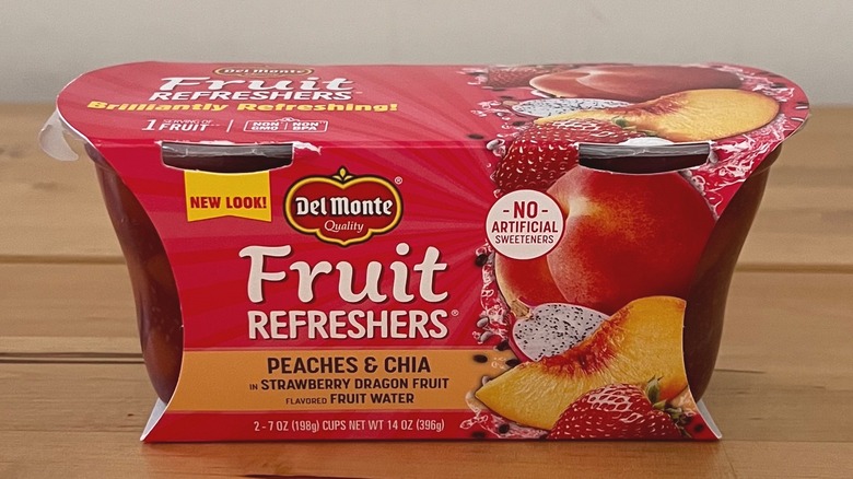 Peaches & Chia in Dragon Fruit