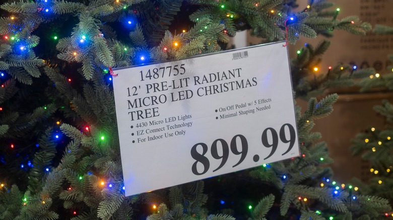 Costco Christmas tree price tag