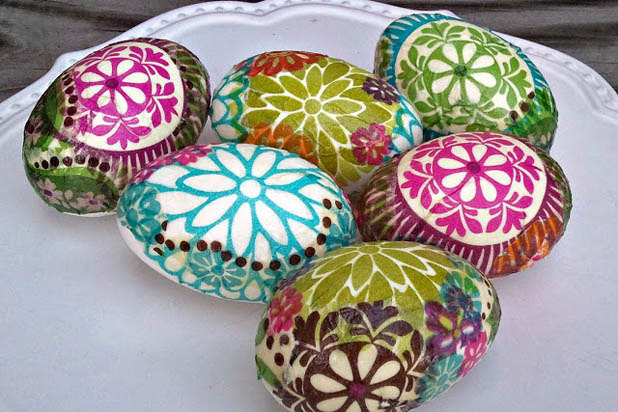 Decoupage Easter Eggs