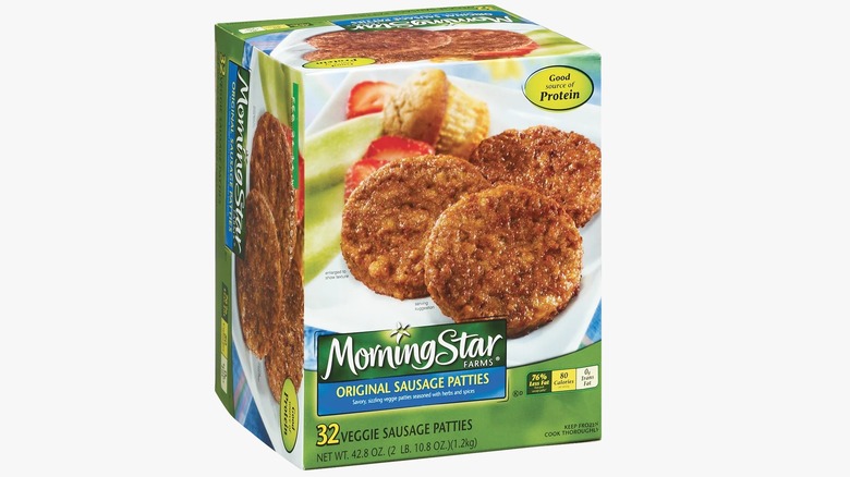 Box of MorningStar Farms Original Sausage Patties