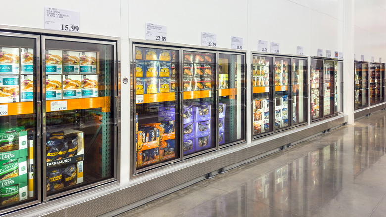 Shot of freezer aisle in Costco
