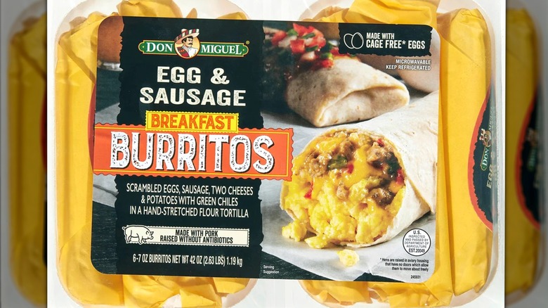 Don Miguel Egg & Sausage Breakfast Burrito
