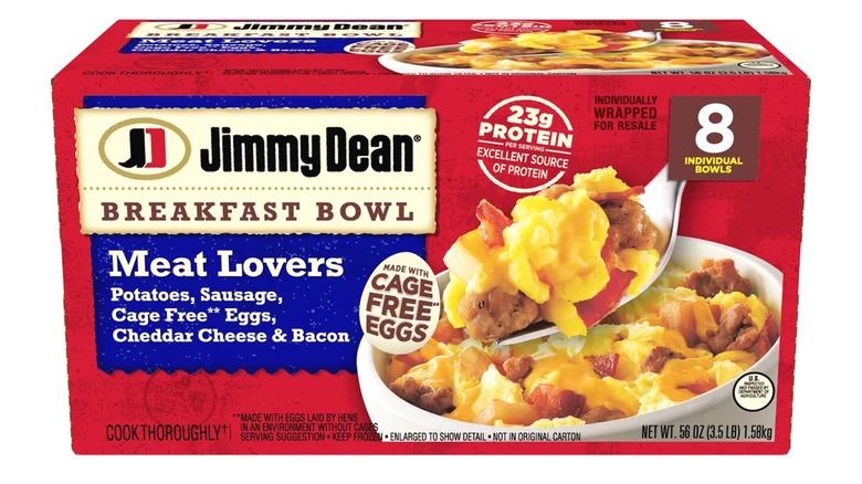 Jimmy Dean Meat Lovers Breakfast Bowl box