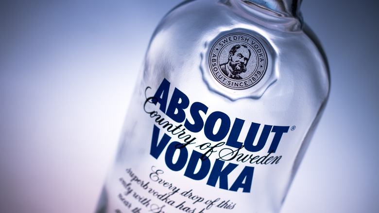 Absolut vodka bottle