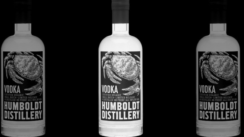 Humboldt Organic vodka bottle