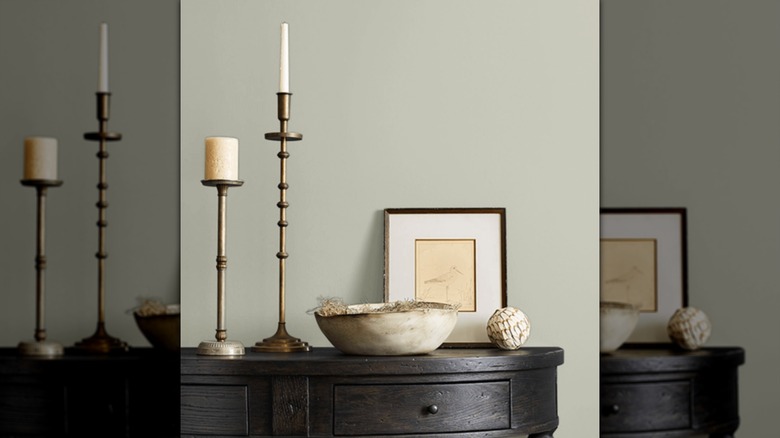 Soft sage paint color by Sherwin Williams
