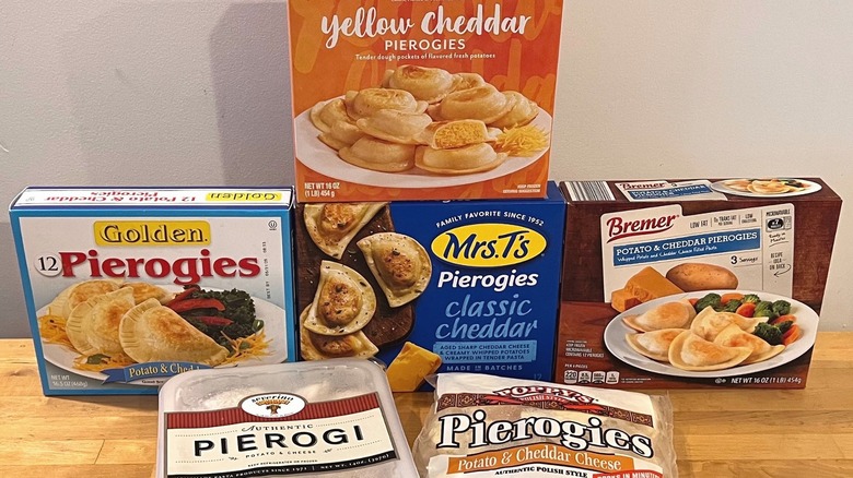 Packages of pierogies