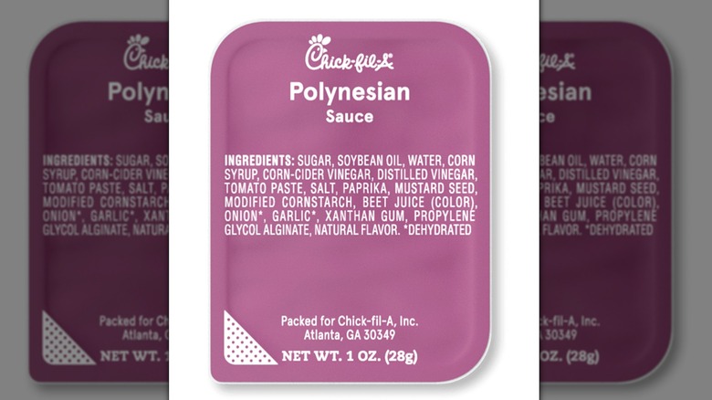 Chick-fil-A Polynesian Sauce container