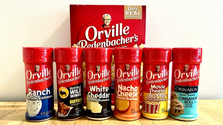 Assorted Orville Redenbacher's popcorn seasonings