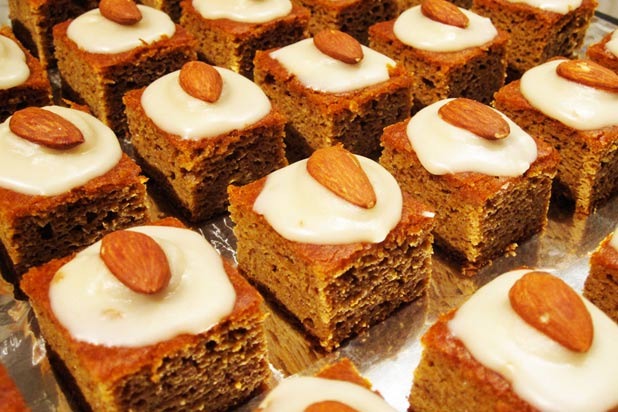 Pumpkin Gingerbread Cake with Maple Vanilla Frosting 