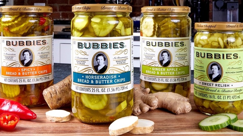 Bubbies jarred pickles varieties