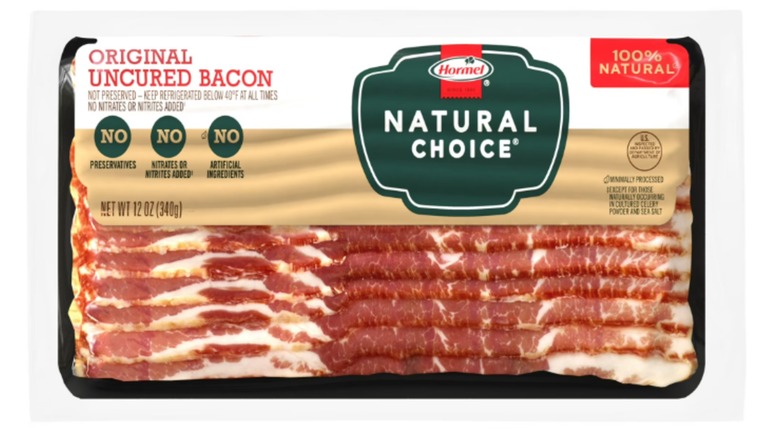 hormel natural uncured bacon in packaging