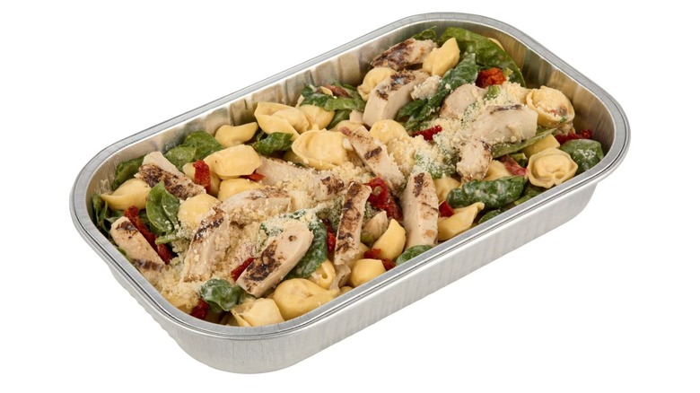 Aluminum tin full of Member's Mark Marry Me Chicken with Tortellini