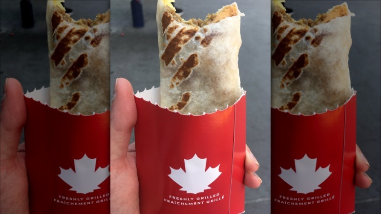 Tim Hortons Beyond Meat wrap