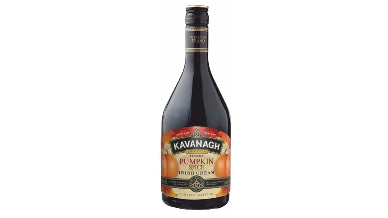 Bottle of Kavanagh Pumpkin Spice Irish Cream Liqueur