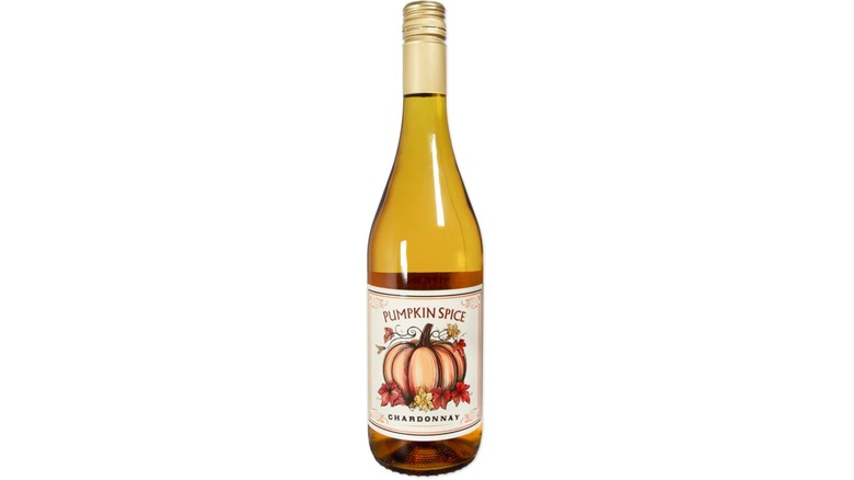 a bottle of Pumpkin Spice Chardonnay