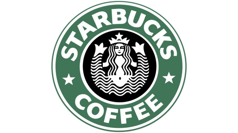 The 1987 version of Starbucks' siren-centric logo