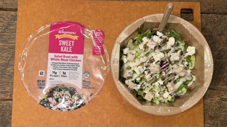 Wegmans Sweet Kale Salad Bowl with White Meat Chicken