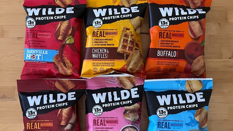 Bags of WILDE chips