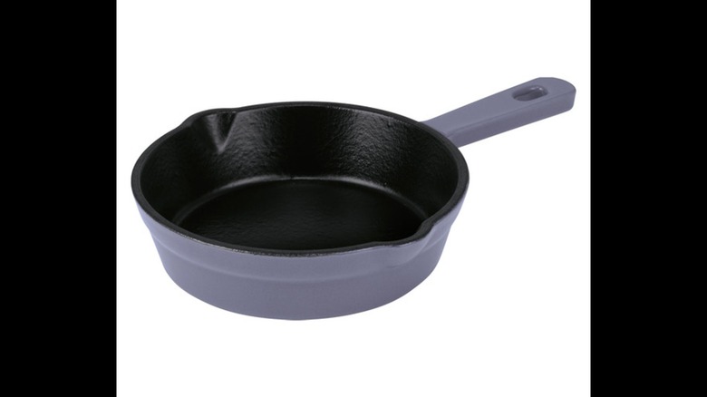 Crofton Cast Iron Mini Cookware Mini Frypan on a white background